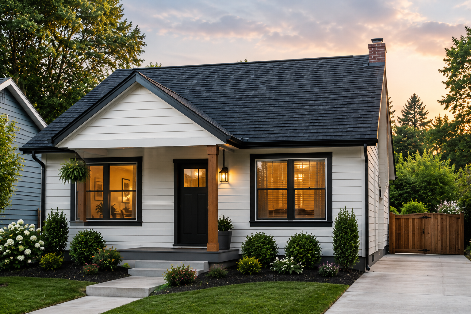 A House with a new roof